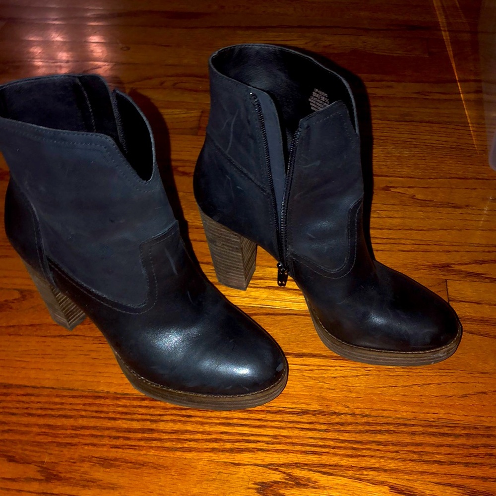 Lucky Brand Leather High Heel Boots